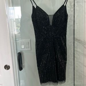 Black embellished dress size S